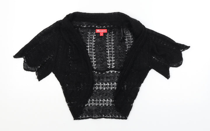 Monsoon Womens Black   Wrap Jumper Size S