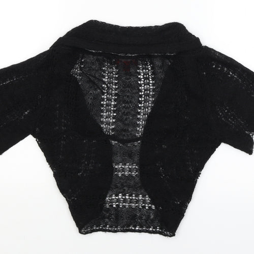 Monsoon Womens Black   Wrap Jumper Size S