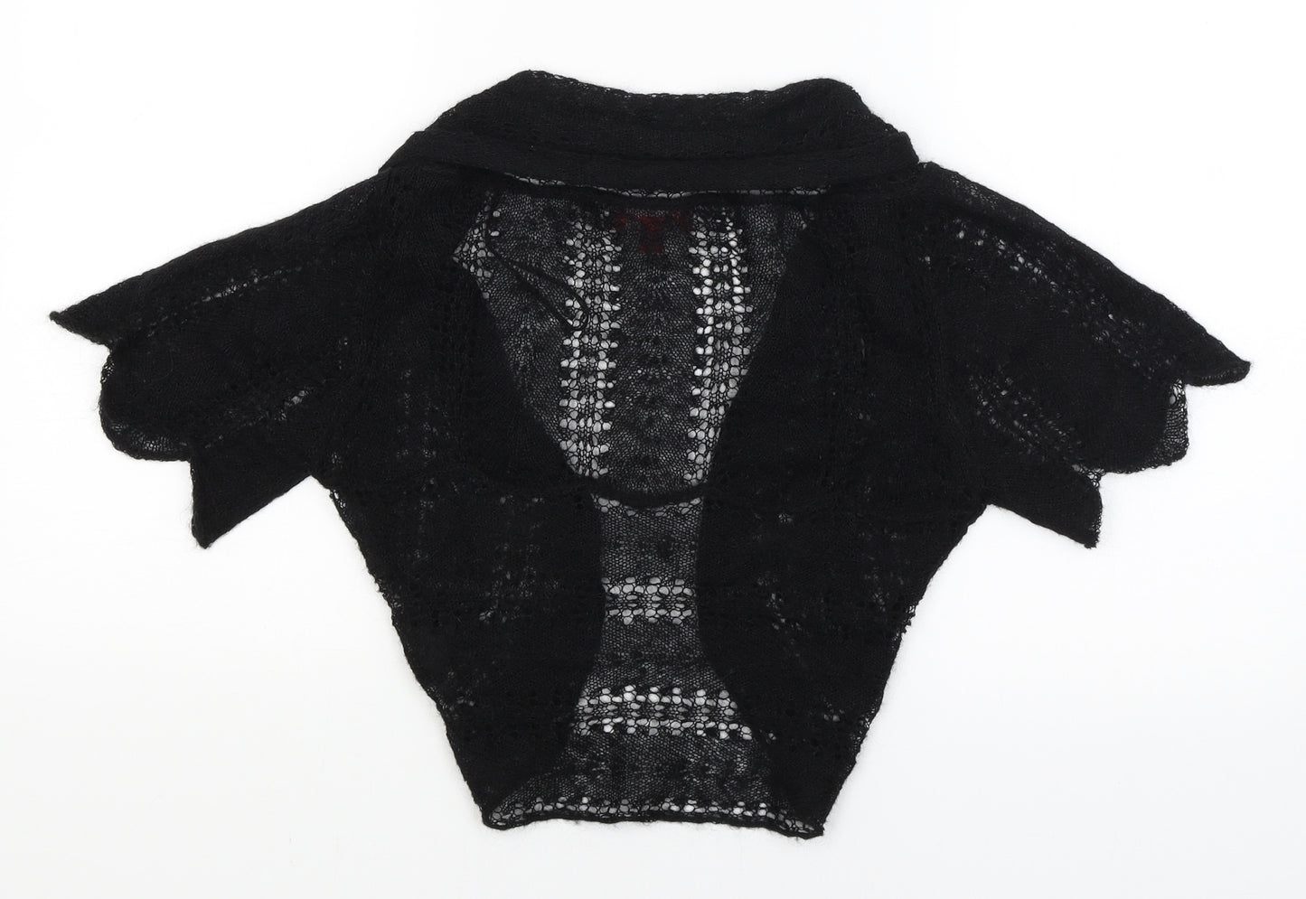 Monsoon Womens Black   Wrap Jumper Size S