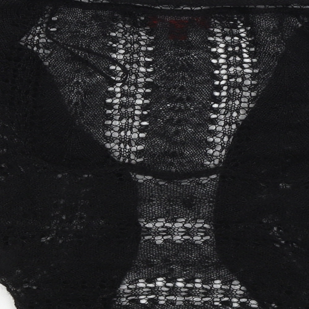 Monsoon Womens Black   Wrap Jumper Size S