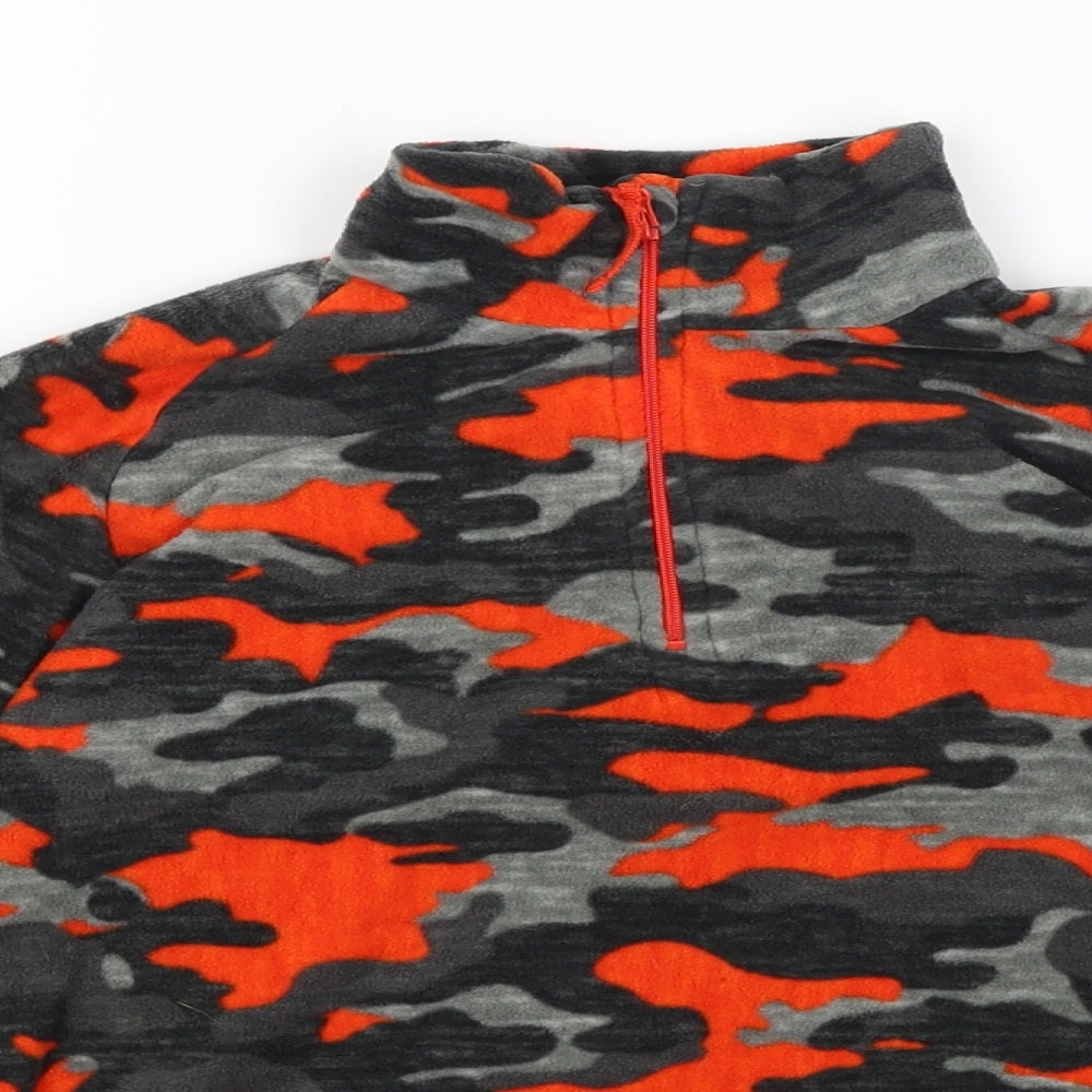 Mountain Warehouse Boys Black Camouflage  Pullover Jumper Size 7-8 Years