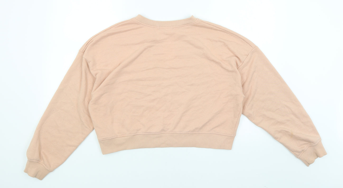 Missguided Womens Pink   Pullover Sweatshirt Size 8