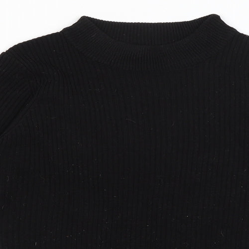 Brave Soul Womens Black   Basic T-Shirt Size M