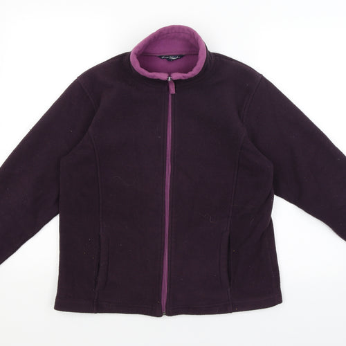 Sarah Hamilton Womens Purple   Full Zip Jumper Size M