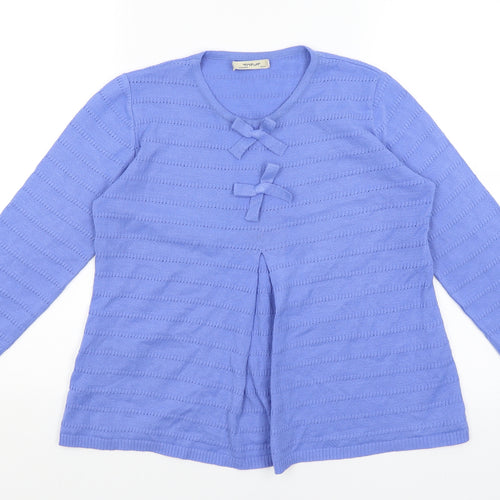 Tatup Womens Blue   Basic T-Shirt Size 14