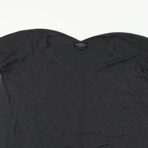 Topshop Womens Grey   Basic T-Shirt Size 8