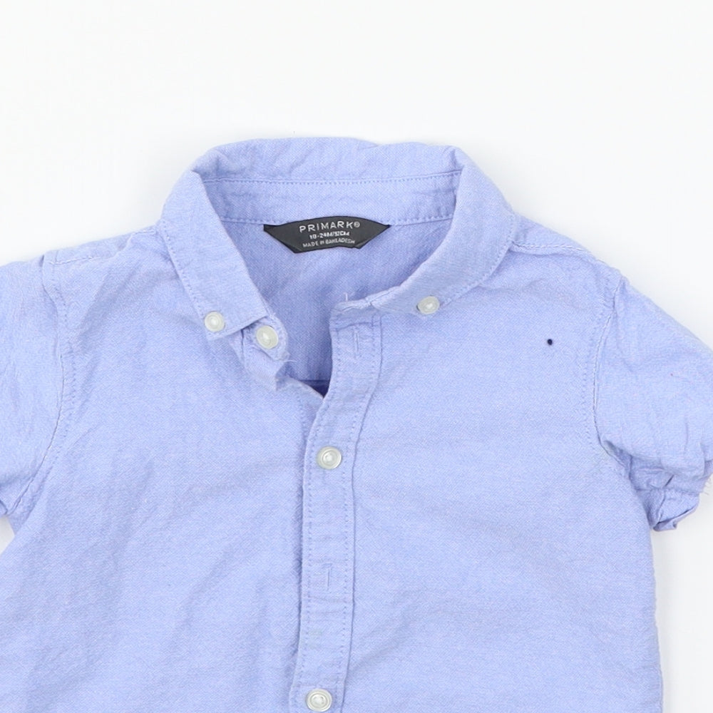 Primark Baby Blue   Basic Polo Size 18-24 Months
