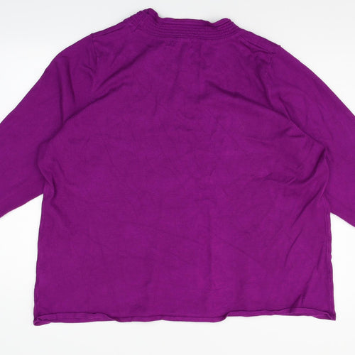 Sky Design Womens Purple   Pullover Jumper Size XL