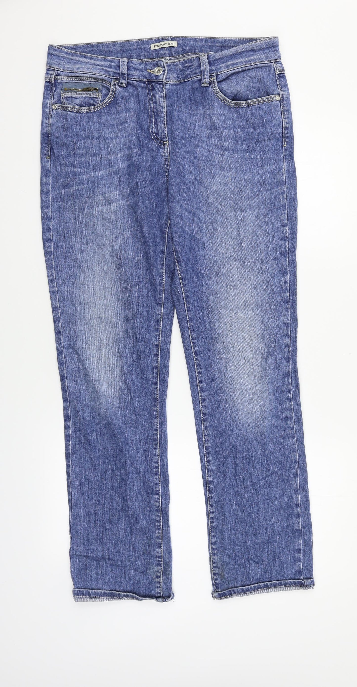 Marks and Spencer Womens Blue   Skinny Jeans Size 14 L29 in