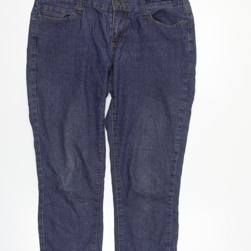 Janina Denim Womens Blue   Cropped Jeans Size 12 L22 in