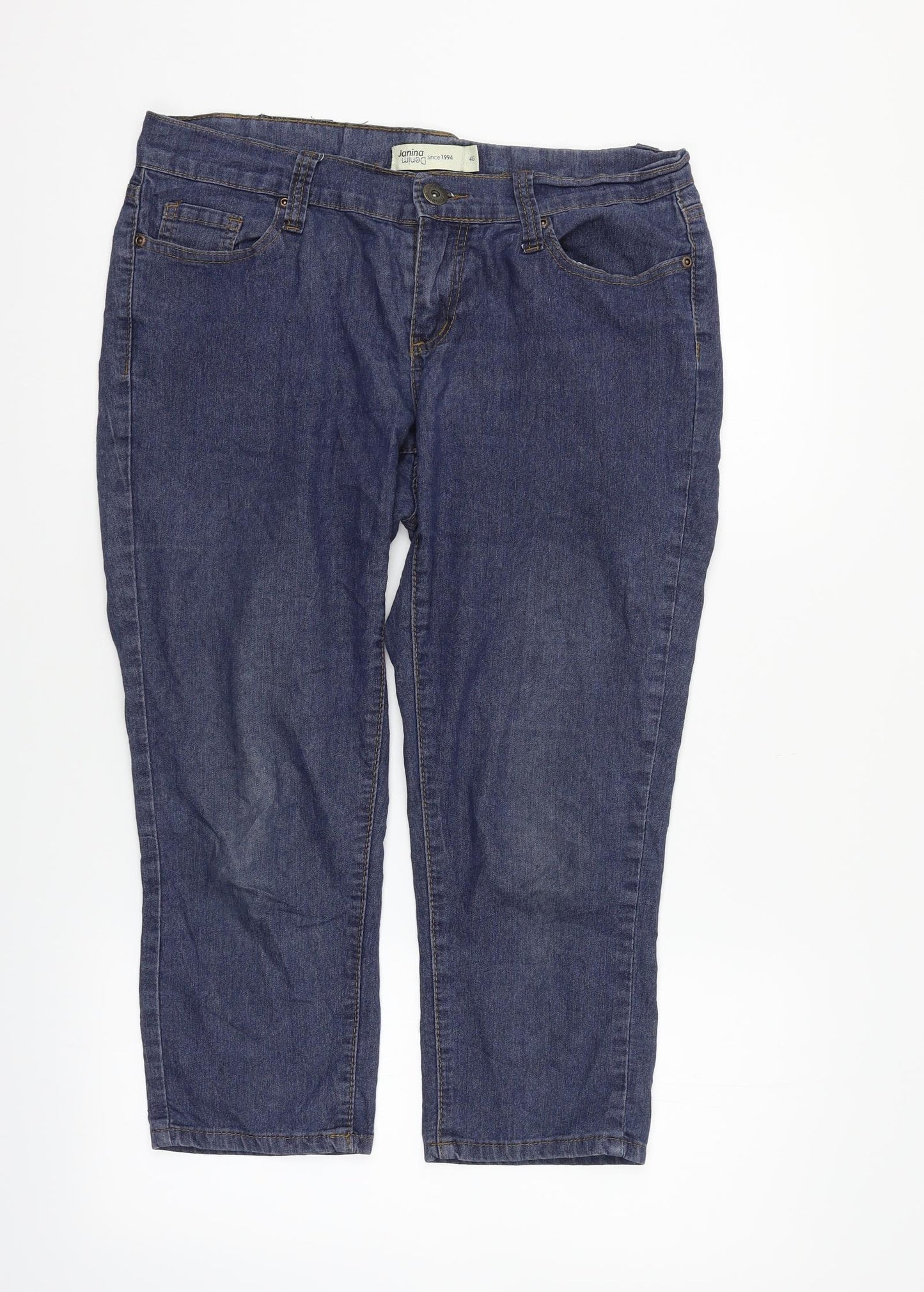 Janina Denim Womens Blue   Cropped Jeans Size 12 L22 in