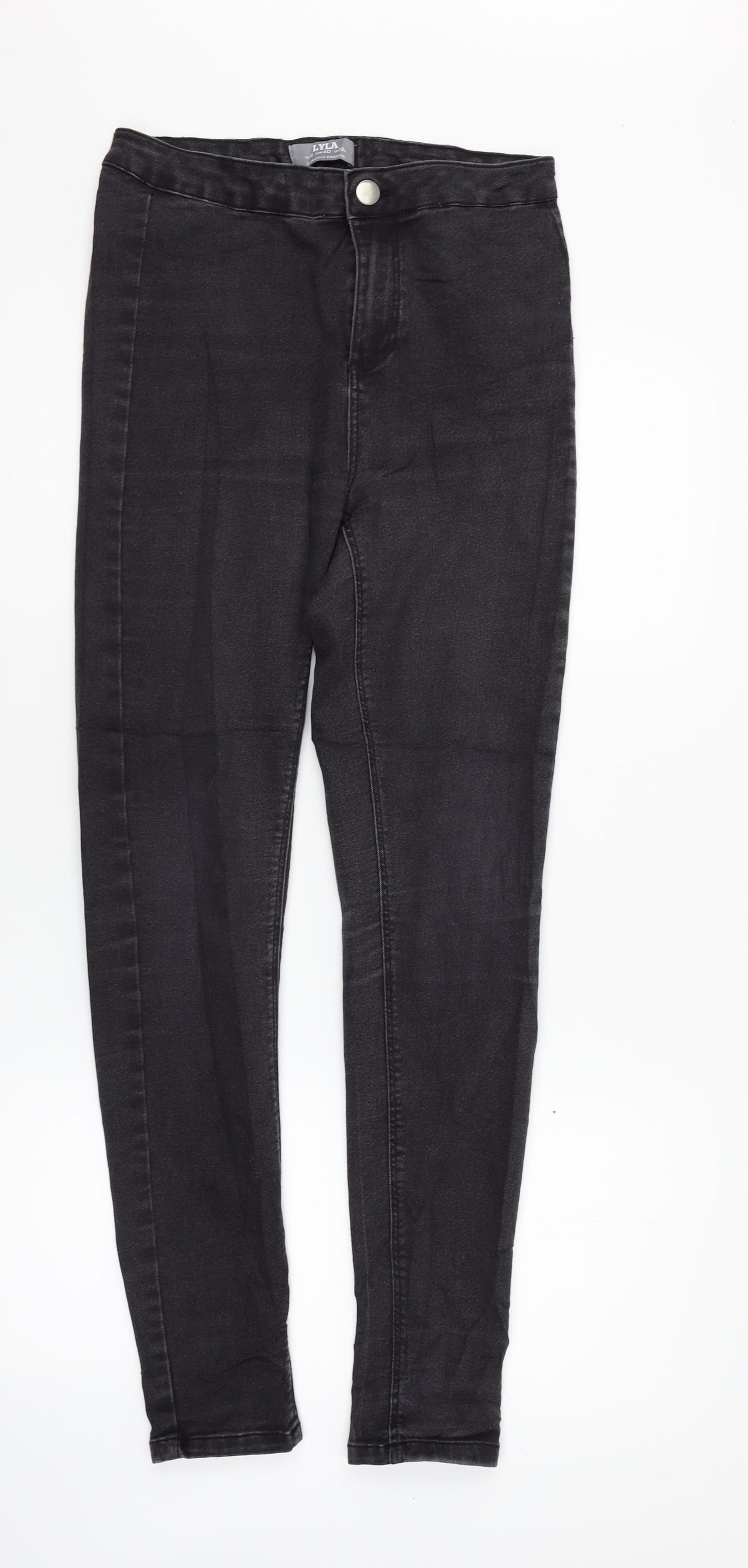 Dorothy Perkins Womens Black   Straight Jeans Size 12 L29 in