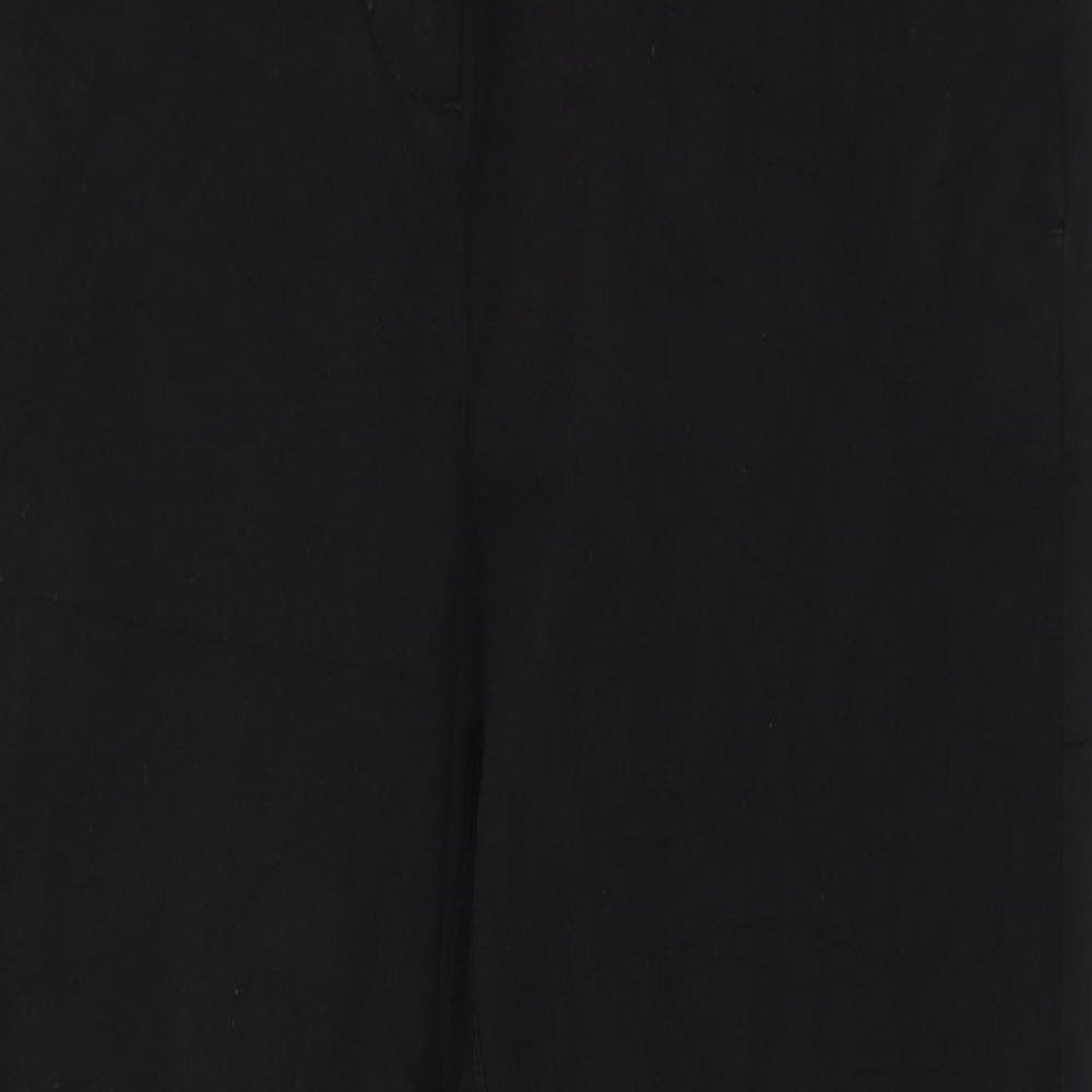 NEXT Womens Black   Capri Trousers Size 8 L24.5 in