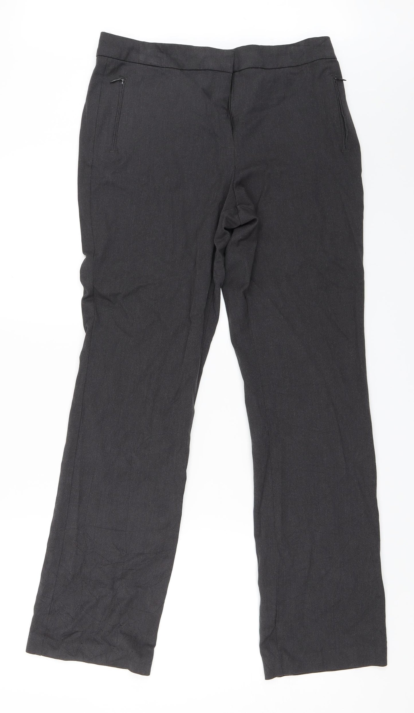 Marks and Spencer Womens Grey   Trousers  Size 12 L31 in