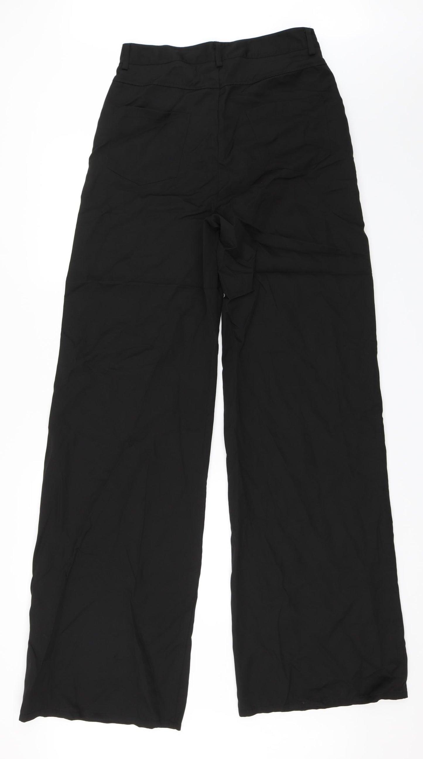 PRETTYLITTLETHING Womens Black   Trousers  Size 12 L36 in