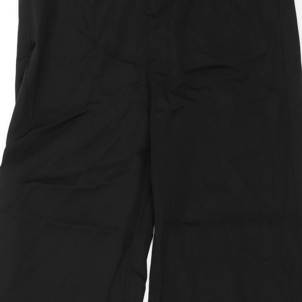 PRETTYLITTLETHING Womens Black   Trousers  Size 12 L36 in