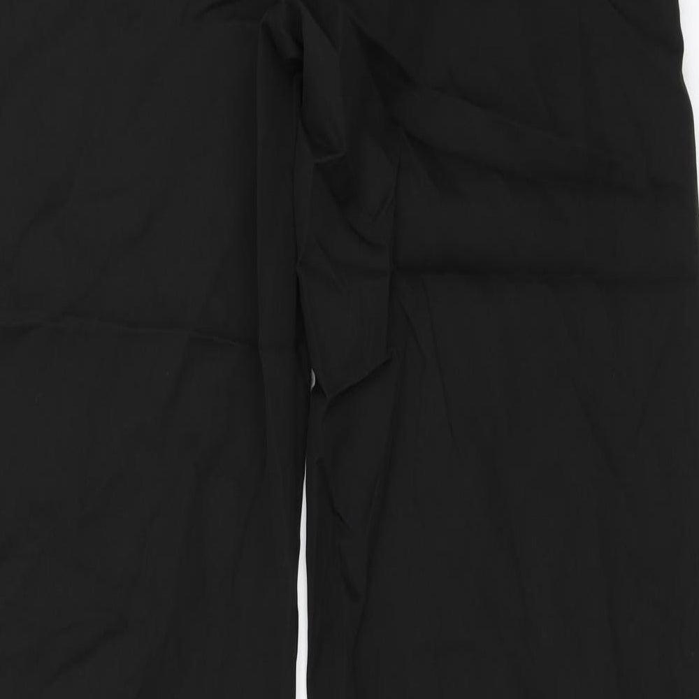 PRETTYLITTLETHING Womens Black   Trousers  Size 12 L36 in