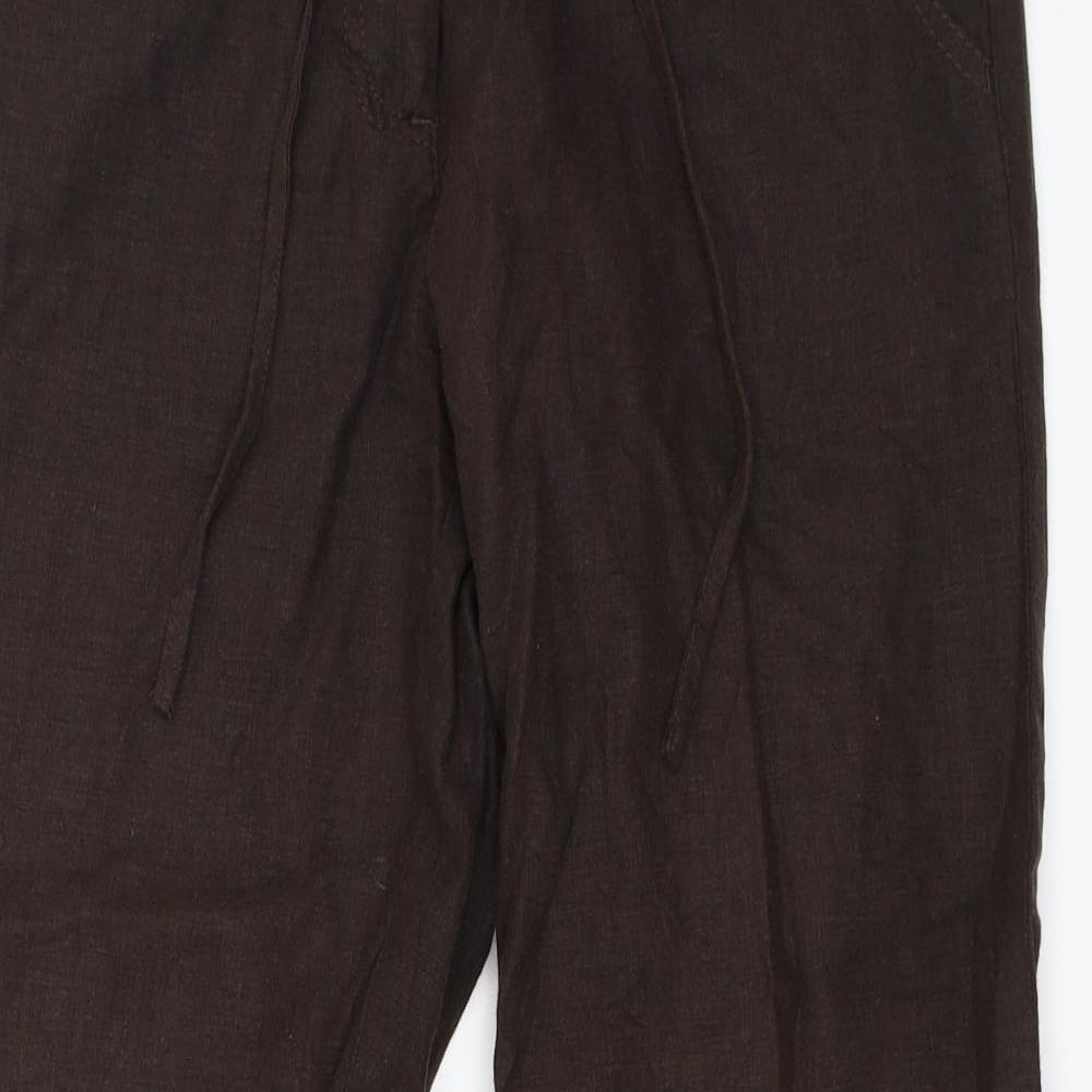 NEXT Womens Brown   Trousers  Size 8 L27.5 in