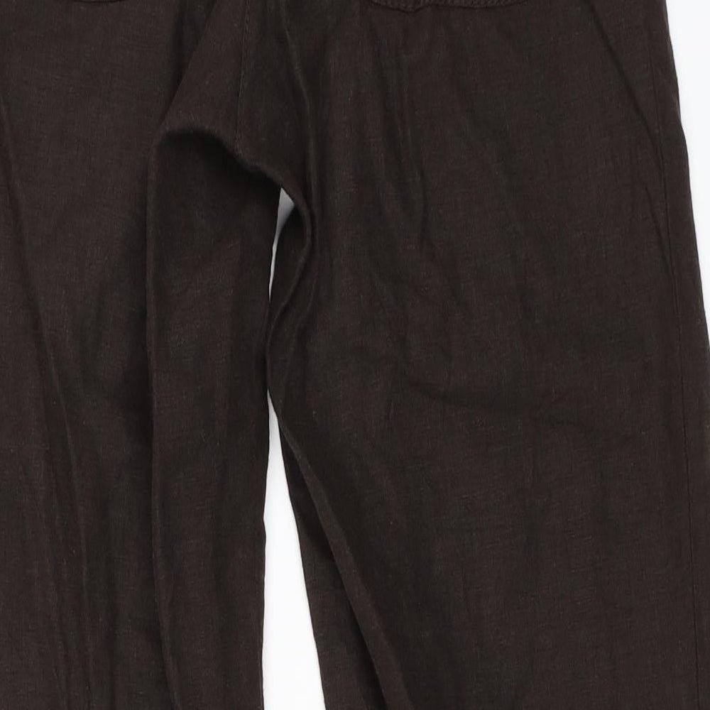 NEXT Womens Brown   Trousers  Size 8 L27.5 in