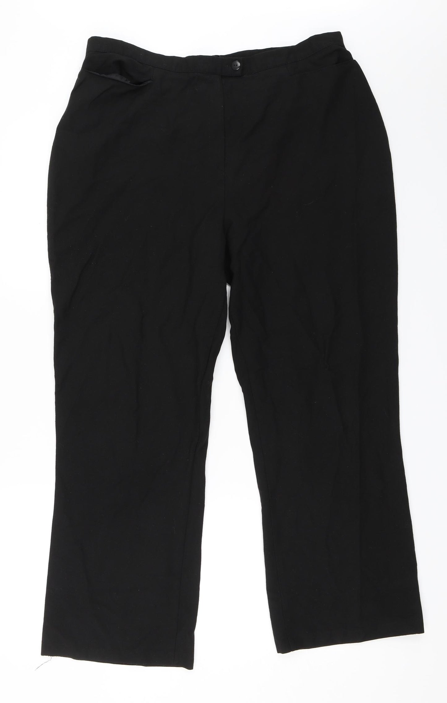 BHS Womens Black   Trousers  Size 20 L27 in