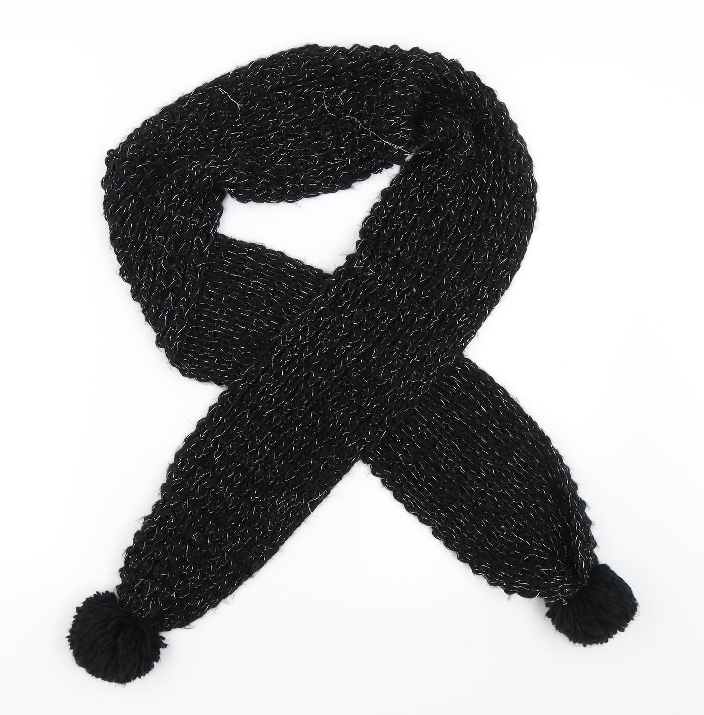 Preworn Womens Black    Scarf