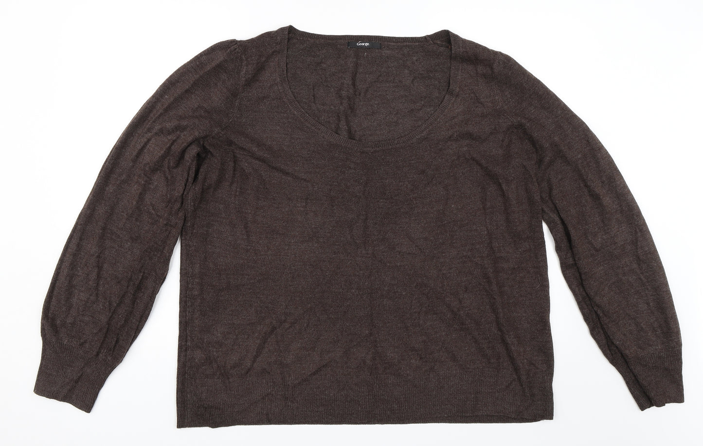 George Womens Brown   Pullover Jumper Size 22
