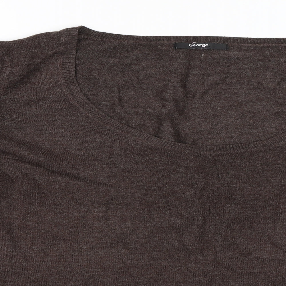 George Womens Brown   Pullover Jumper Size 22