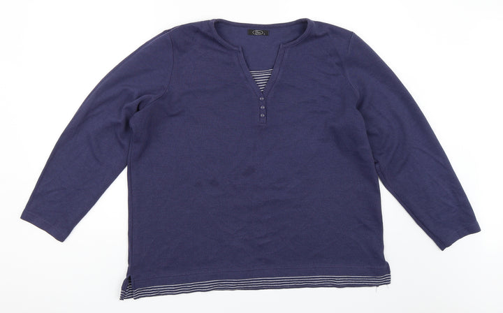BM Womens Blue   Pullover Jumper Size L