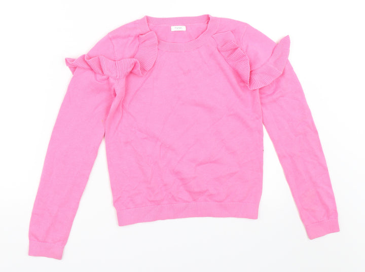 NEXT Girls Pink   Pullover Jumper Size 11 Years