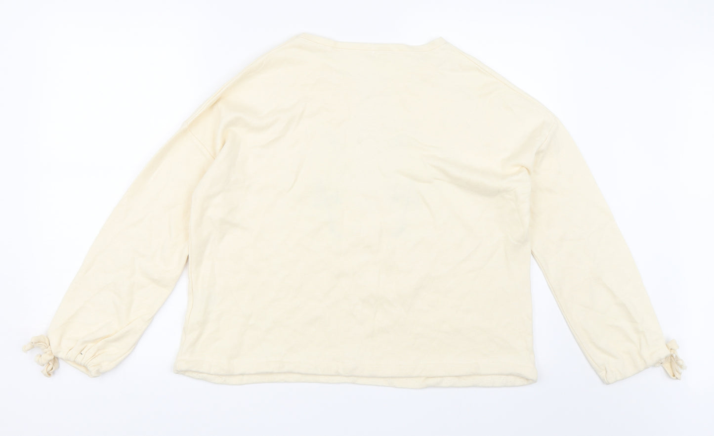 Pepper & Mint Womens Ivory   Pullover Sweatshirt Size M