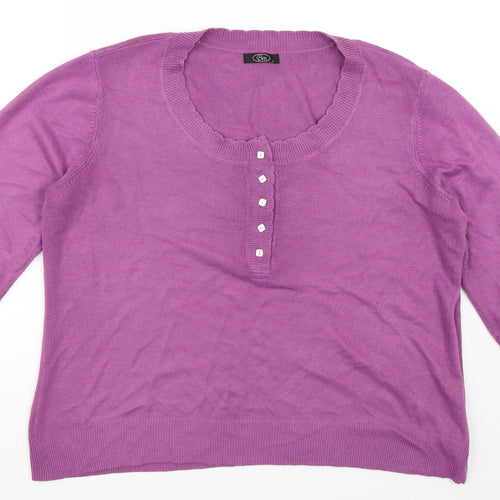 BM Womens Purple   Pullover Jumper Size L
