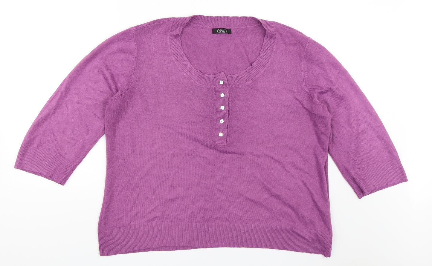 BM Womens Purple   Pullover Jumper Size L