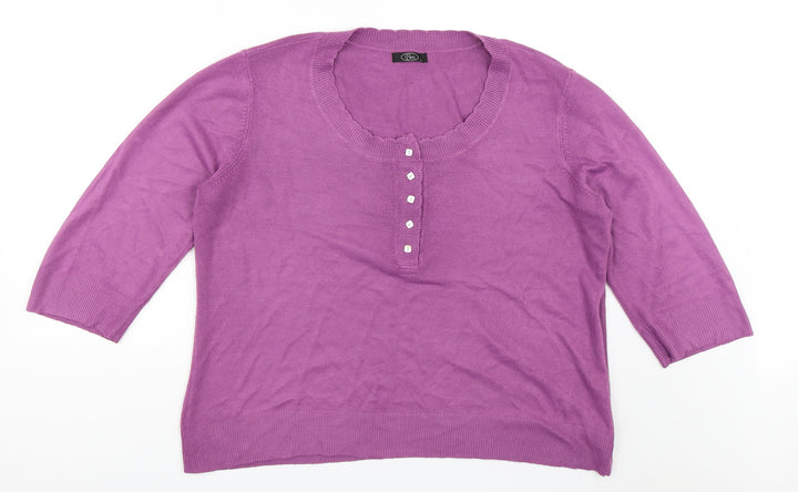 BM Womens Purple   Pullover Jumper Size L