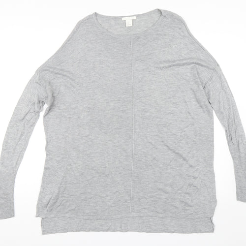 H&M Womens Grey   Pullover Jumper Size M