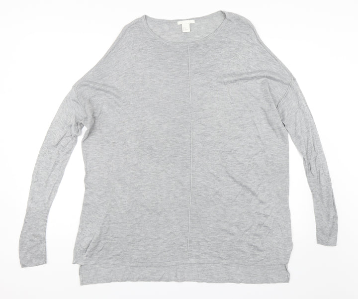 H&M Womens Grey   Pullover Jumper Size M