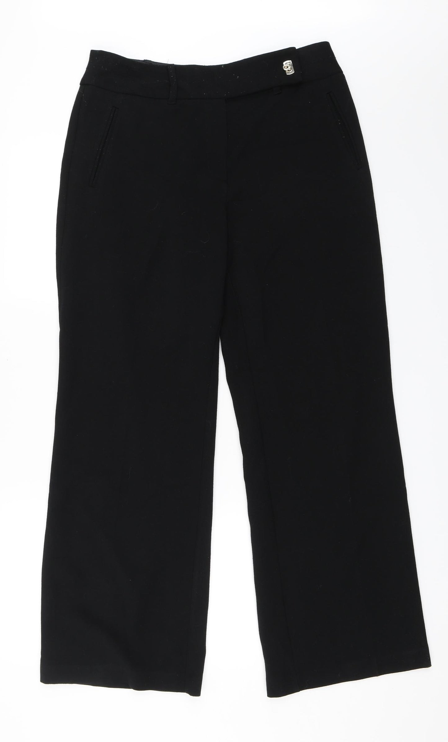 Per Una Womens Black   Trousers  Size 12 L30 in