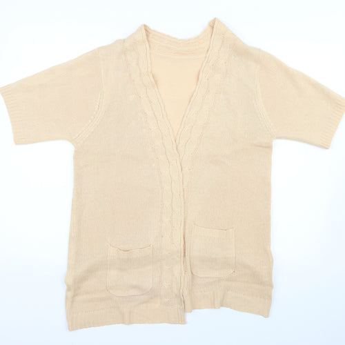 Preworn Womens Beige   Cardigan Jumper Size M