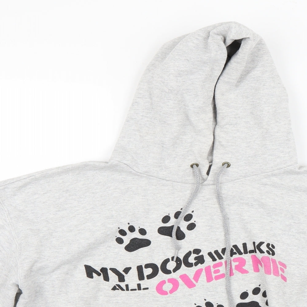 Fruit of the Loom Womens Grey   Pullover Hoodie Size M