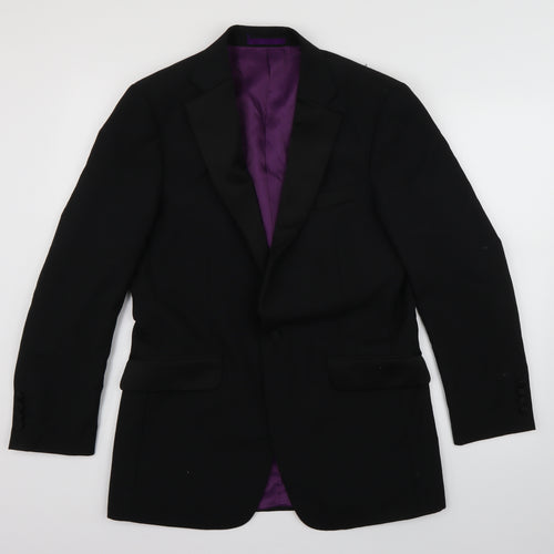Charlton Gray Mens Black    Blazer Size 36