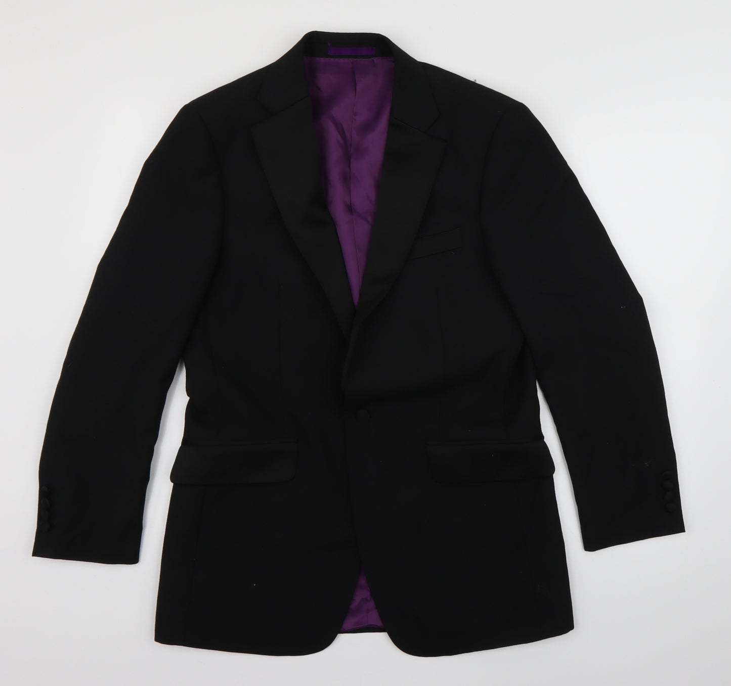 Charlton Gray Mens Black    Blazer Size 36