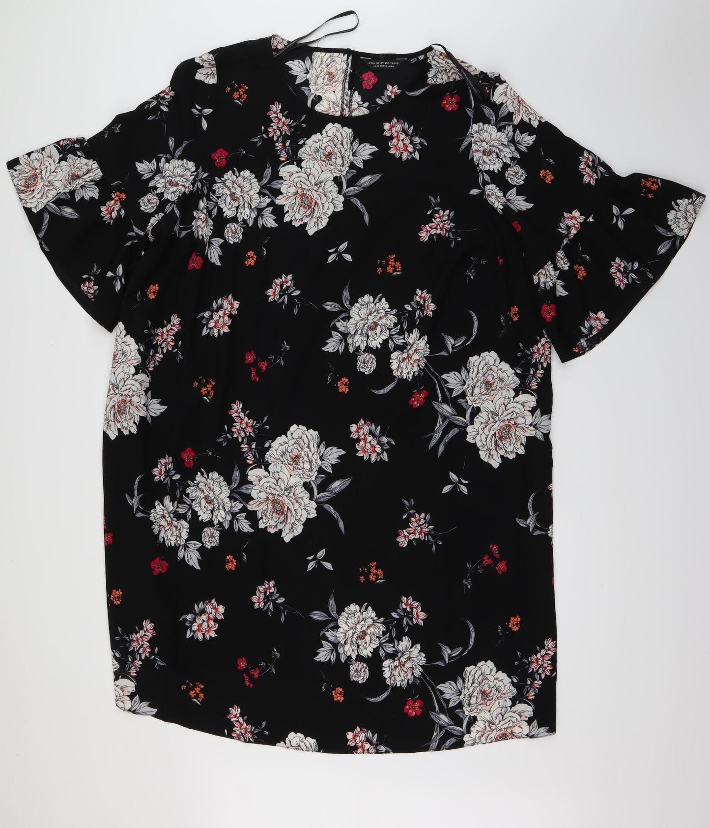 Dorothy Perkins Womens Black Fair Isle  Shift  Size 24