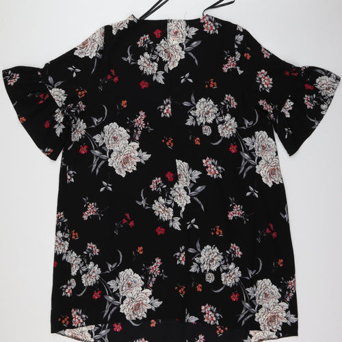 Dorothy Perkins Womens Black Fair Isle  Shift  Size 24