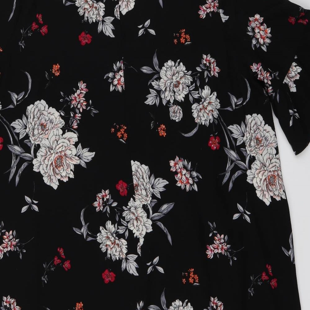 Dorothy Perkins Womens Black Fair Isle  Shift  Size 24