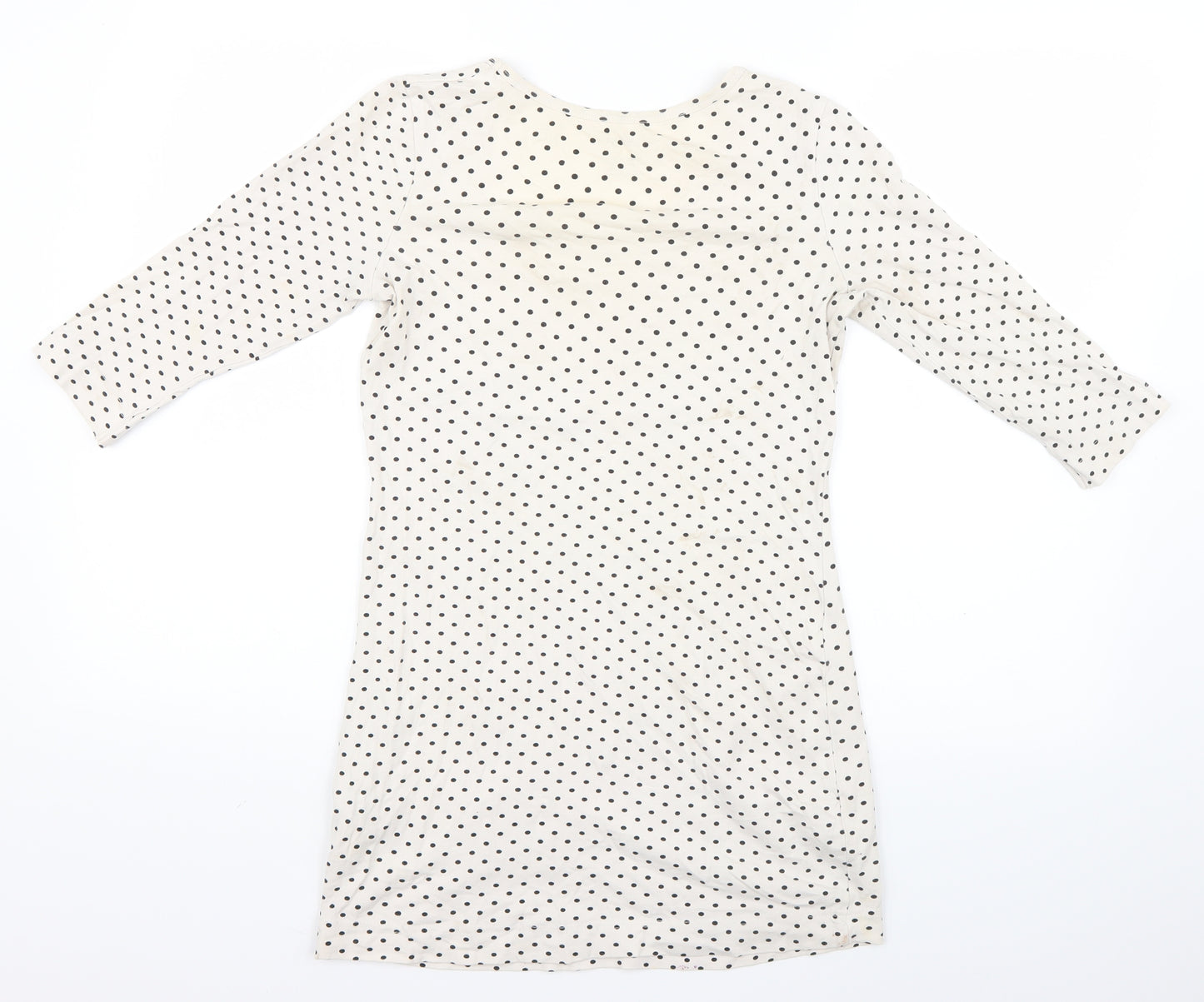 ESMARA Womens White Polka Dot  Mini  Size S