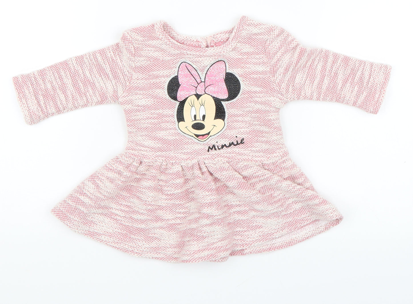 Primark Girls Pink   Skater Dress  Size 0-3 Months  - disney