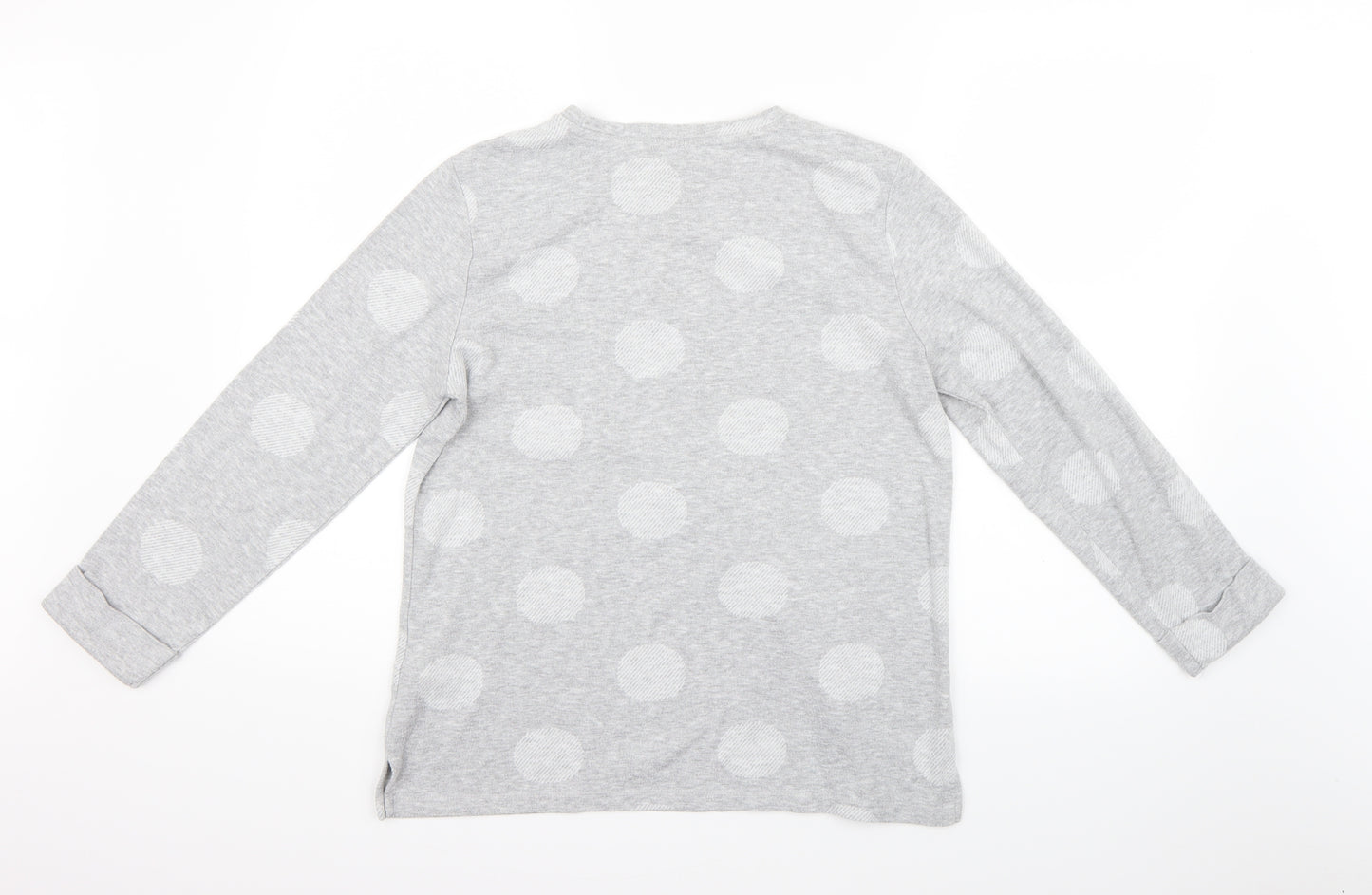 Marks and Spencer Womens Grey Polka Dot  Pullover Jumper Size 10