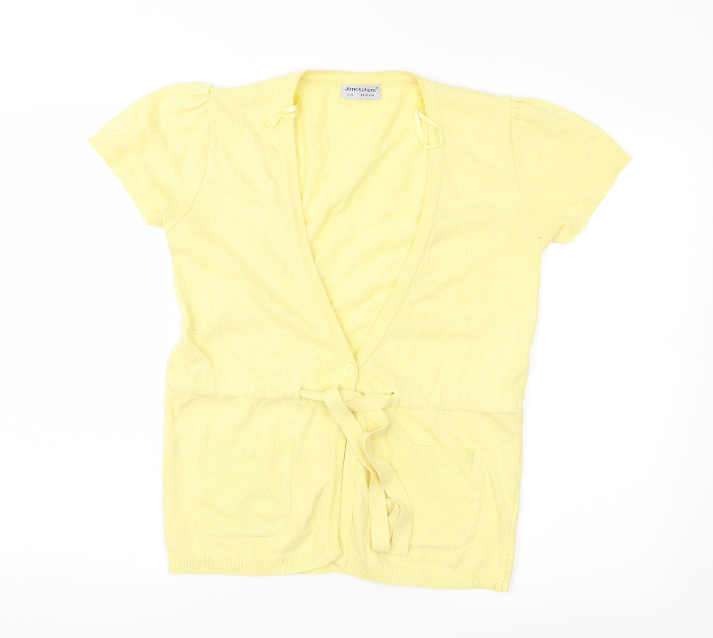 Atmosphere Womens Yellow   Cardigan Jumper Size 12
