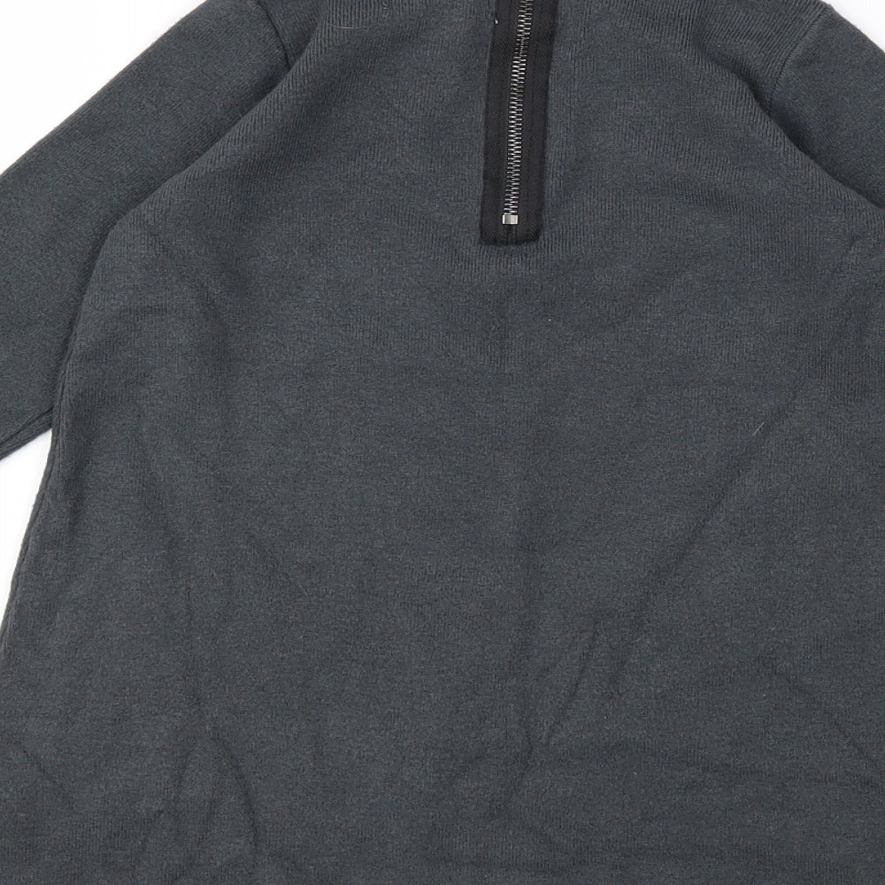 Zara Girls Grey   Jumper Dress  Size 7 Years
