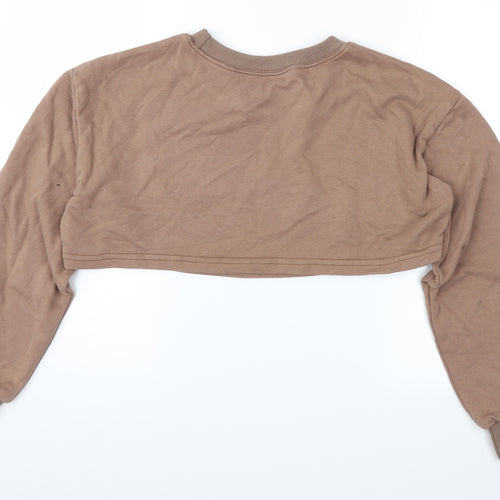 SheIn Womens Brown   Pullover Sweatshirt Size M