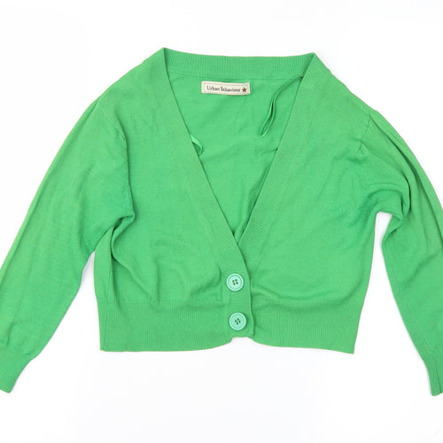 Urban Behavior Womens Green   Cardigan Jumper One Size